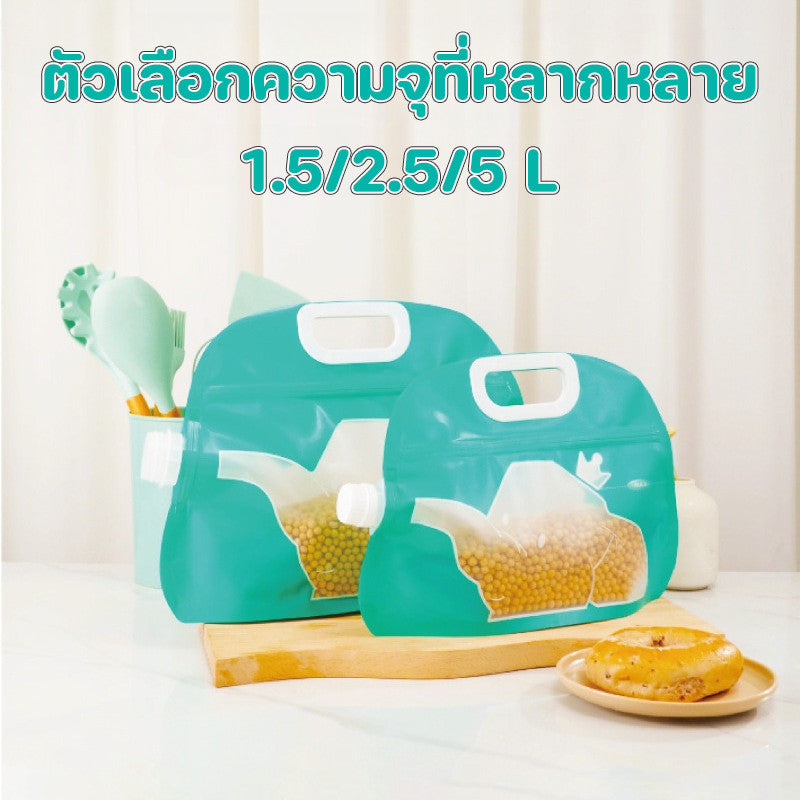 ถุงขนาด 1.5/2.5/5 ลิตร ถุงน้ำฉุกเฉินแบบหนา สามารถใช้บรรจุข้าวสารหรือสิ่งของอื่นๆ ได้ - 图片1