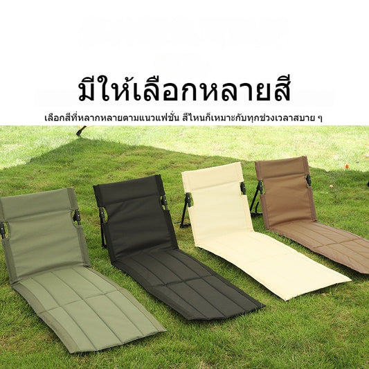 เก้าอี้สนามแบบพับได้ มีพนักพิง พกพาสะดวก น้ำหนักเบา และทนทาน - 图片1