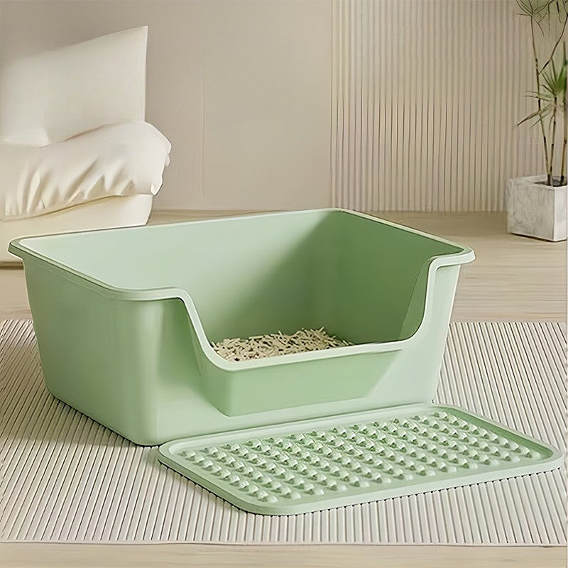 กระบะทรายแมวขนาดใหญ่พิเศษ ขอบสูง กันน้ำกระเด็น - 图片14