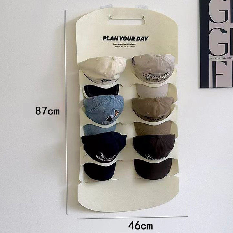 ที่แขวนหมวกแบบติดประตู ทำจากผ้าสักหลาด สามารถแขวนหมวกได้หลายใบ - 图片6