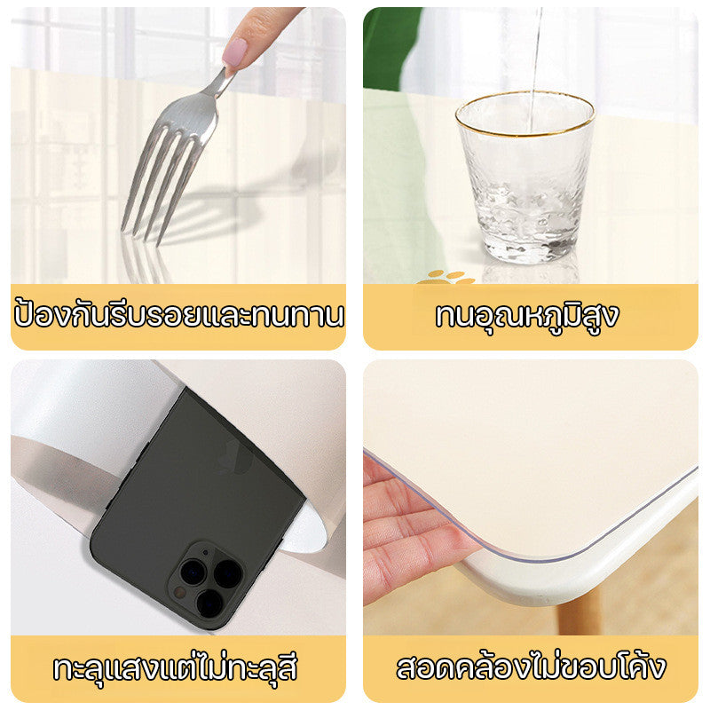 ผ้าปูโต๊ะพีวีซี กันน้ำ ลายการ์ตูนโดปามีน ทนไฟ - 图片3