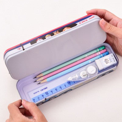 กล่องดินสอโลหะสามชั้นมัลติฟังก์ชั่น - 图片6