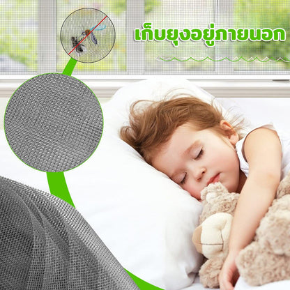 มุ้งหน้าต่างกันยุง มุ้งลวดแม่เหล็ก DIY มุ้งกันแมลง ติดตั้งง่าย สามารถตัดได้อย่างอิสระ - 图片7