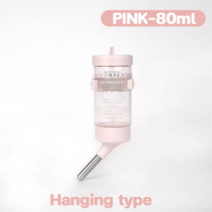 ขวดน้ำสำหรับสัตว์เลี้ยงขนาดเล็กพร้อมเครื่องจ่ายน้ำอัตโนมัติ ความจุ 80 มล. - 图片5