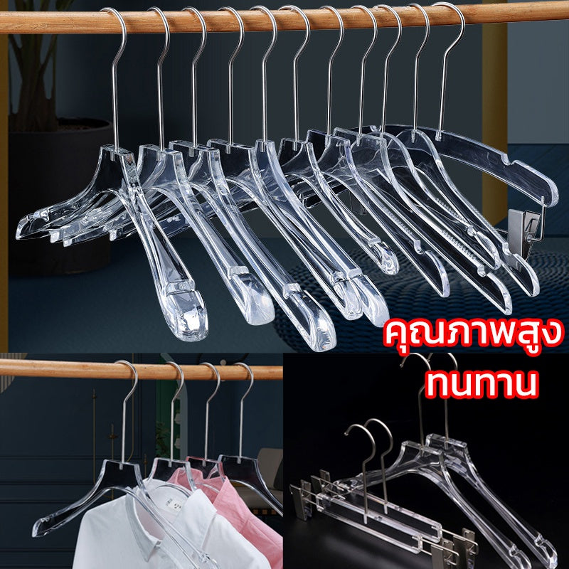 ไม้แขวนเสื้อและไม้แขวนกางเกงอะคริลิกใหม่เอี่ยม ทนทานและคุณภาพเยี่ยม - 主图