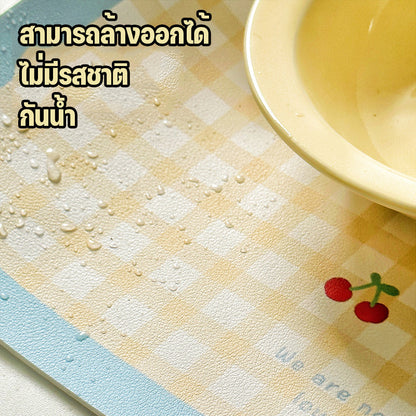 แผ่นรองชามอาหารสัตว์เลี้ยง ป้องกันการหก ขนาด 45*30 ซม. - 图片2