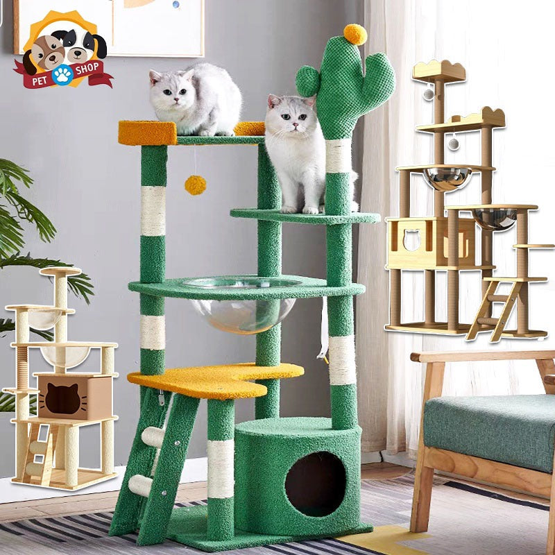 เสาสำหรับแมวข่วน 5 in 1 อพาร์ตเมนต์แมว - 主图