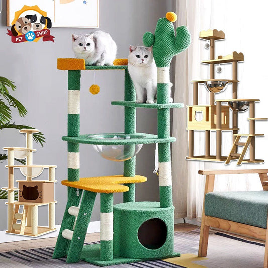 เสาสำหรับแมวข่วน 5 in 1 อพาร์ตเมนต์แมว - 主图