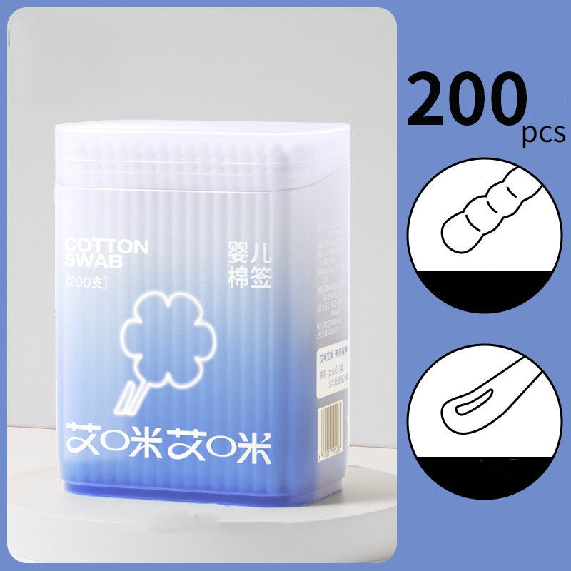 สำลีพันก้านขนาดเล็กสำหรับเด็กทารก บรรจุ 200/400 ชิ้นต่อกล่อง - 图片10