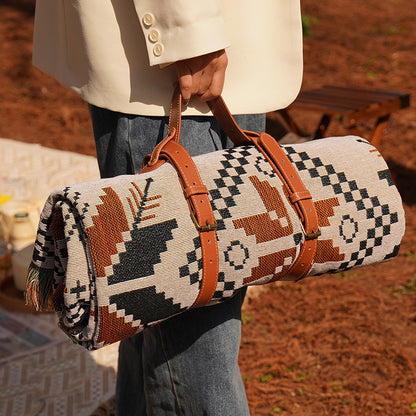 เสื่อปิกนิก ลายโบฮีเมียน เสื่อปิกนิกพกพา - 图片2