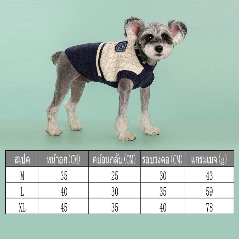 เสื้อผ้าสัตว์เลี้ยง สไตล์ชุดนักเรียน สวมใส่สบายและระบายอากาศได้ดี - 图片6