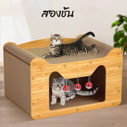 บ้านแมวกระดาษ กล่องบ้านแมวใหญ่ - 图片2