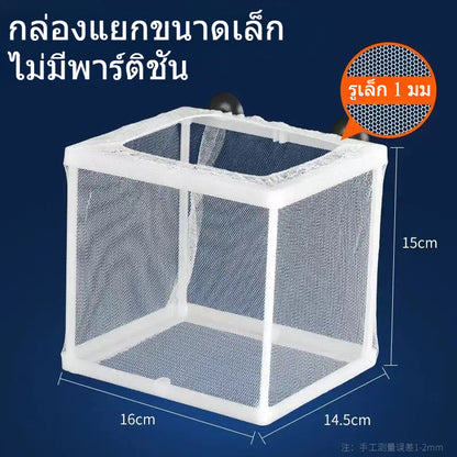 ตู้ปลาแบบมีตาข่ายช่วยแยกปลาวัยอ่อนและปลาโตเต็มวัยออกจากกัน - 图片4
