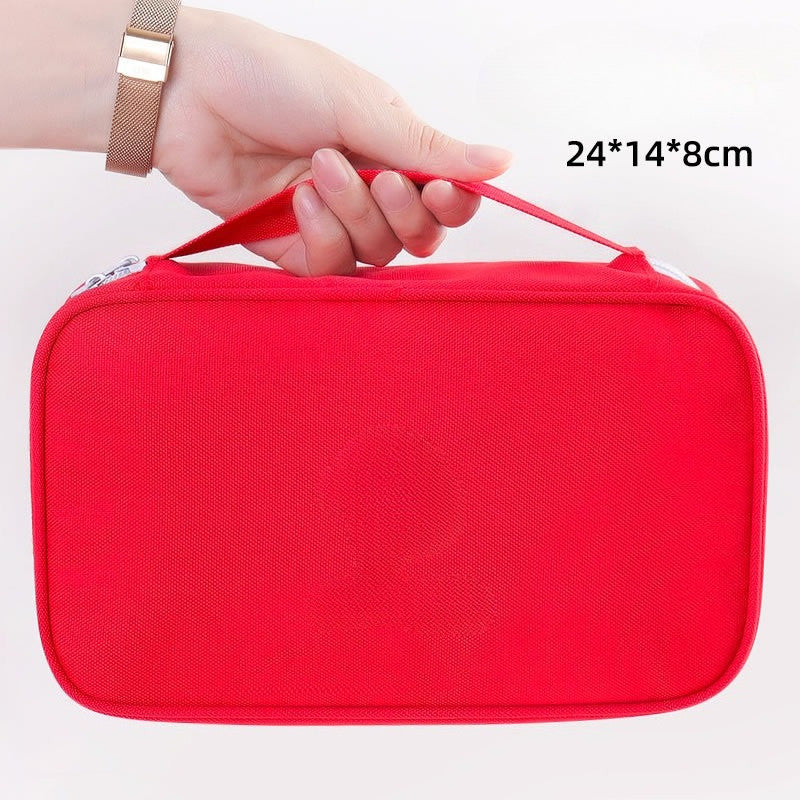 ชุดปฐมพยาบาล/กล่องยาประจำบ้าน แบบสองชั้น ความจุขนาดใหญ่ มีหูหิ้ว - 图片9