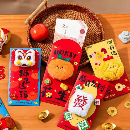 ซองอั่งเปาการ์ตูนฟูฟ่อง ซองอั่งเปาปีใหม่ 2026 ซองอั่งเปานำโชค - 图片3