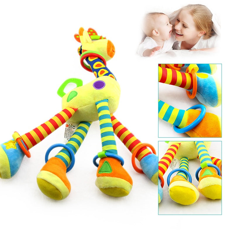 ของเล่นยีราฟเด้งได้ สามารถแขวนได้ เป็นของเล่นเสริมการเรียนรู้สำหรับเด็กเล็ก - 图片5