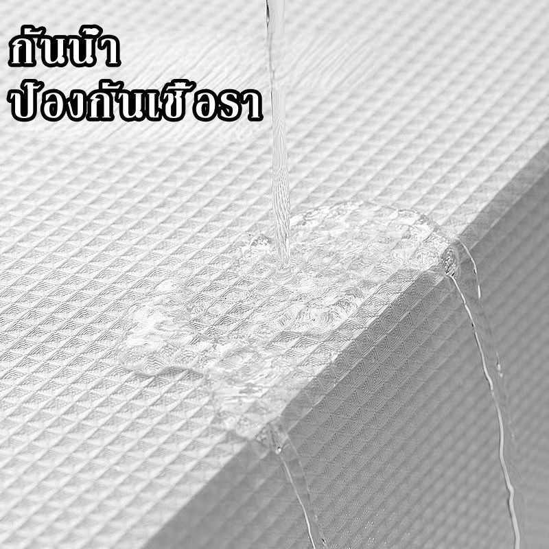 ผ้าม่านห้องน้ำ ผ้าม่านพลาสติกทึบแสง กันน้ำ ติดตั้งง่าย, - 图片1