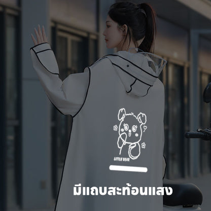 เสื้อกันฝน เสื้อกันฝนหนา กันน้ำ มีแถบสะท้อนแสง - 图片1