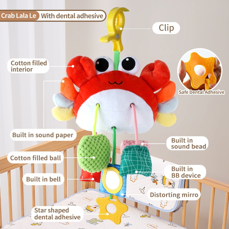 ของเล่นยีราฟเด้งได้ สามารถแขวนได้ เป็นของเล่นเสริมการเรียนรู้สำหรับเด็กเล็ก - 图片22