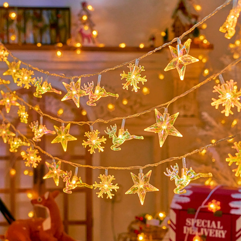 ไฟ LED หลากสีขนาดเล็กสไตล์คริสต์มาส - 图片15