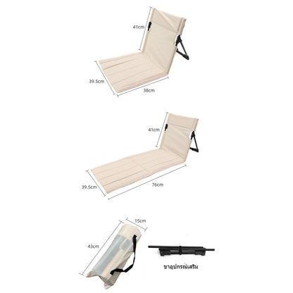 เก้าอี้สนามแบบพับได้ มีพนักพิง พกพาสะดวก น้ำหนักเบา และทนทาน - 图片8