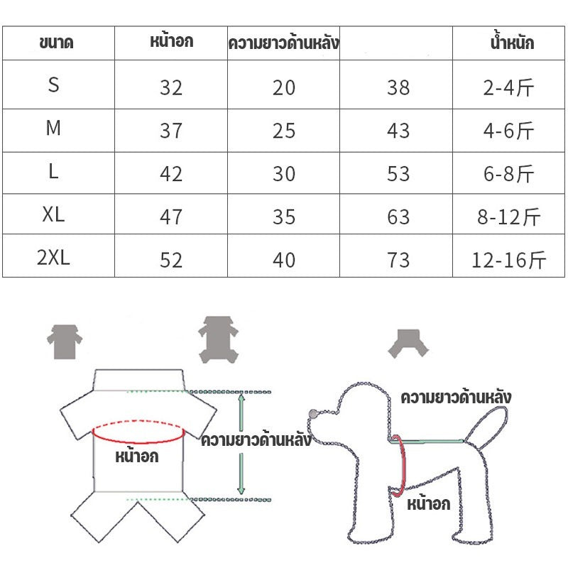 เสื้อผ้าสัตว์เลี้ยงผ้าฟลีซสีรุ้ง - 图片2