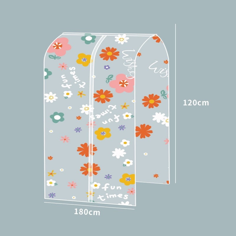 ชุดคลุมป้องกันฝุ่นใส ผลิตจากวัสดุ PEVAทำความสะอาดง่าย ขนาด 110/130/150/180cm กักเก็บกลิ่นและฝุ่น