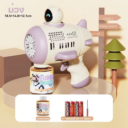 ปืนเป่าฟองสบู่ 69 รู เป่าฟองสบู่ได้จำนวนมาก พร้อมเอฟเฟกต์แสงไฟ - 图片14