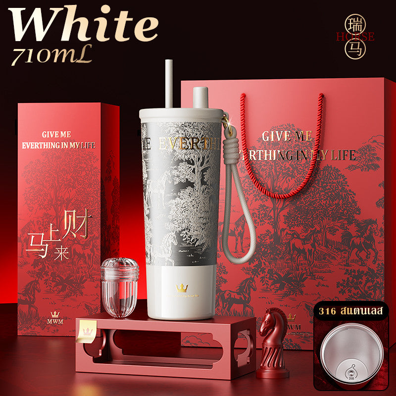 ขวดน้ำเก็บความเย็นรุ่นพิเศษปีม้า 2026 เป็นของขวัญปีใหม่ที่สมบูรณ์แบบ - 图片7