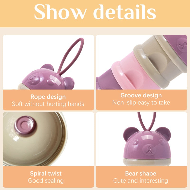 กล่องใส่ผงนมพกพา 3/4 ชั้น - 图片2