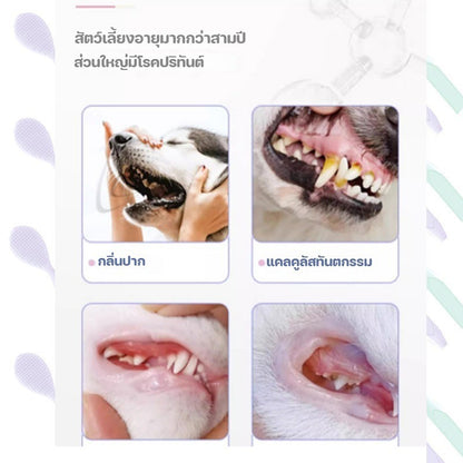 แปรงสีฟันสำหรับสัตว์เลี้ยง 360° ผลิตจากซิลิโคน - 图片3