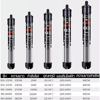 ตัวควบคุมอุณหภูมิเครื่องทำความร้อนกระจกฉนวนตู้ปลาอัตโนมัติ - 图片7