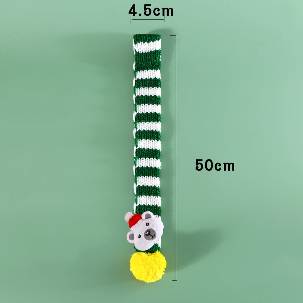 ผ้าพันคอสัตว์เลี้ยงคริสต์มาสและปลอกคอแมว/สุนัข - 图片3