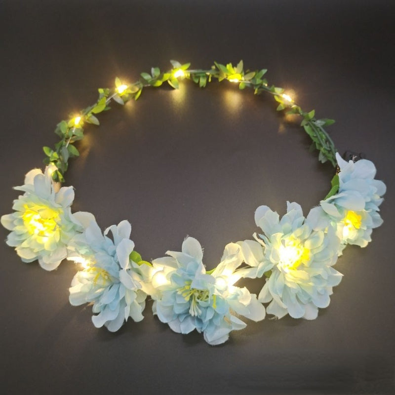 ที่คาดผมดอกไม้ พวงมาลัยเรืองแสง - 图片14