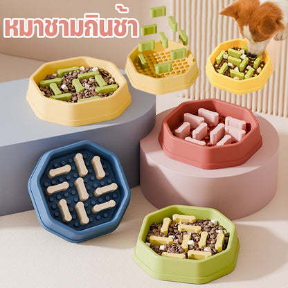 ชามอาหารสัตว์เลี้ยงแบบช้า - 主图