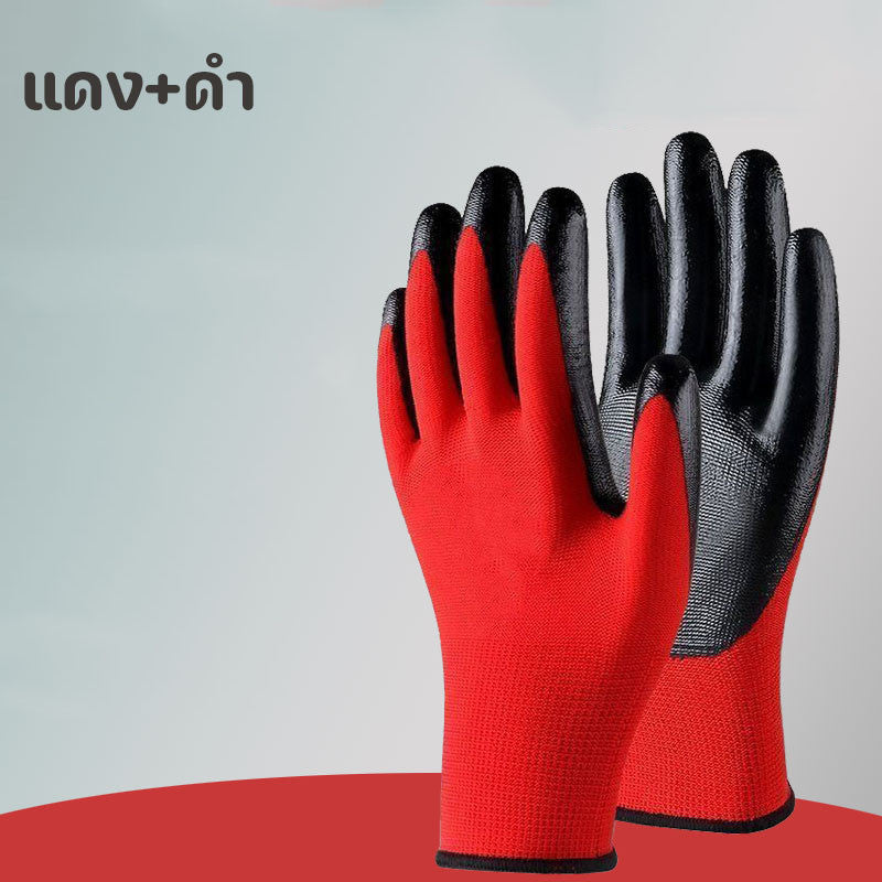ถุงมือยางสำหรับงานช่าง กันบาด กันลื่น บรรจุ 24 ชิ้น - 图片9