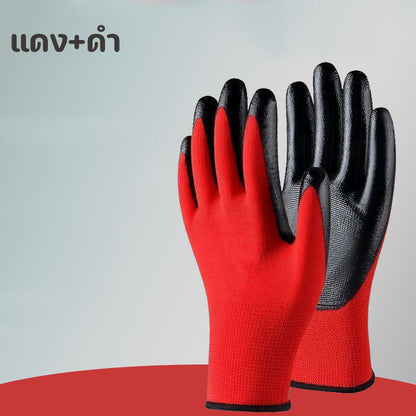 ถุงมือยางสำหรับงานช่าง กันบาด กันลื่น บรรจุ 24 ชิ้น - 图片9