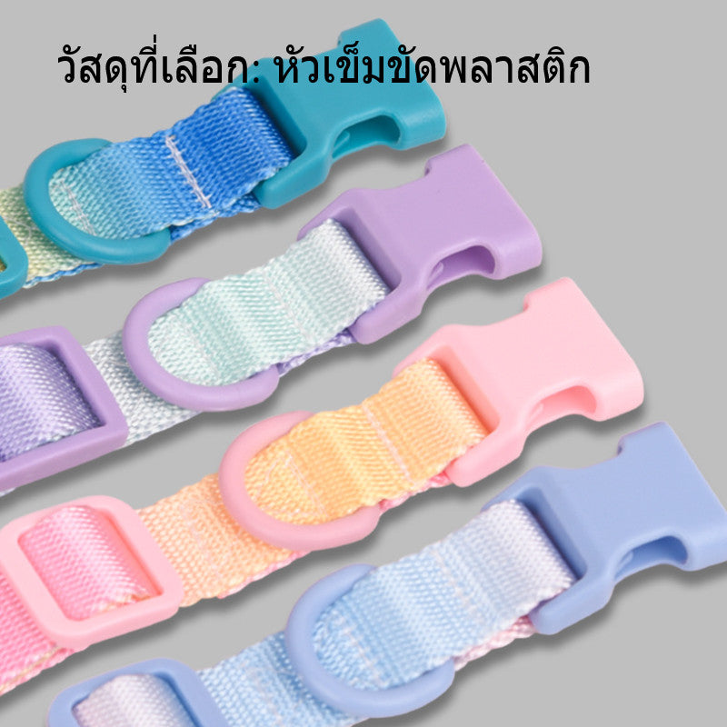 ปลอกคอสุนัข ปลอกคอสัตว์เลี้ยง ปลอกคอแมว ไล่ระดับสี - 图片1