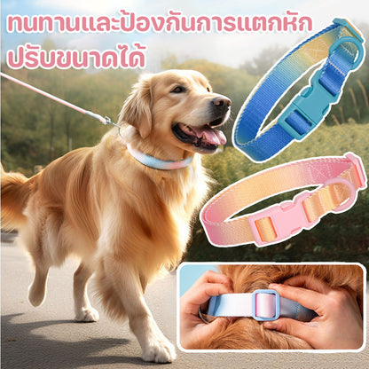 ปลอกคอสุนัข ปลอกคอสัตว์เลี้ยง ปลอกคอแมว ไล่ระดับสี - 主图