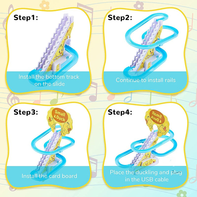 ของเล่นไฟฟ้า เป็ดปีนบันได สไลเดอร์ - 图片3