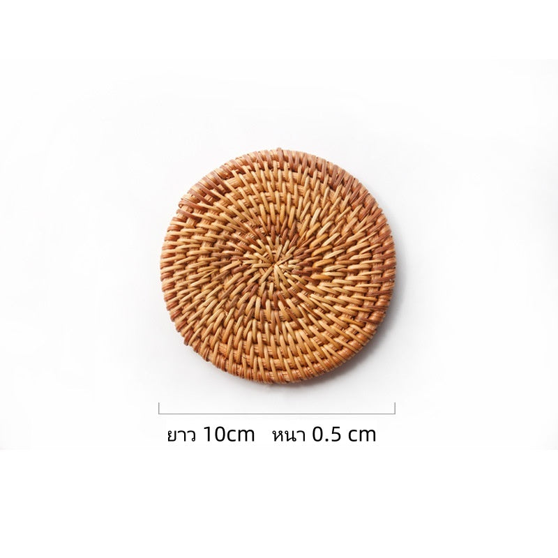 ที่รองแก้วหวาย ชุดน้ำชา ทนความร้อน - 图片7