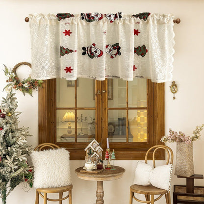 ผ้าม่านลูกไม้ผ้าทูลสั้น - 图片15