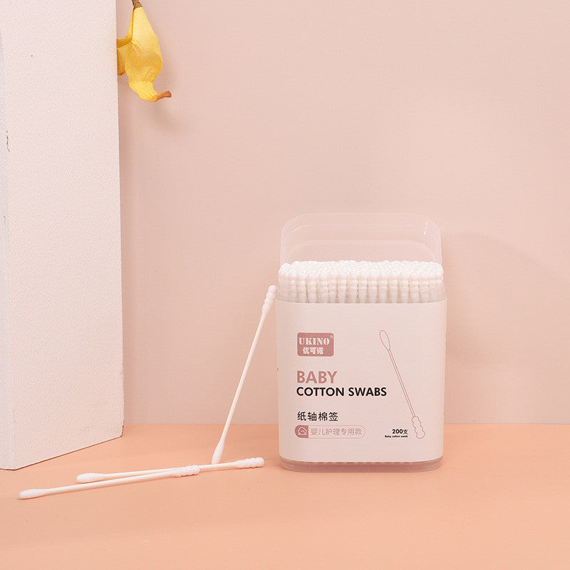 สำลีพันก้านขนาดเล็กสำหรับเด็กทารก บรรจุ 200/400 ชิ้นต่อกล่อง - 图片3