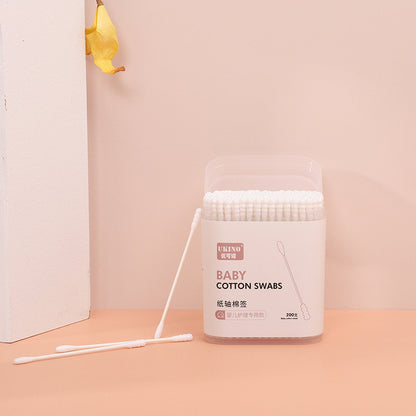 สำลีพันก้านขนาดเล็กสำหรับเด็กทารก บรรจุ 200/400 ชิ้นต่อกล่อง - 图片3