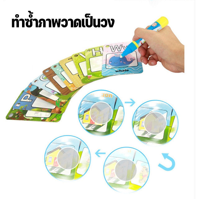 บัตรคำศัพท์กระดานวาดภาพสีน้ำ - 图片5