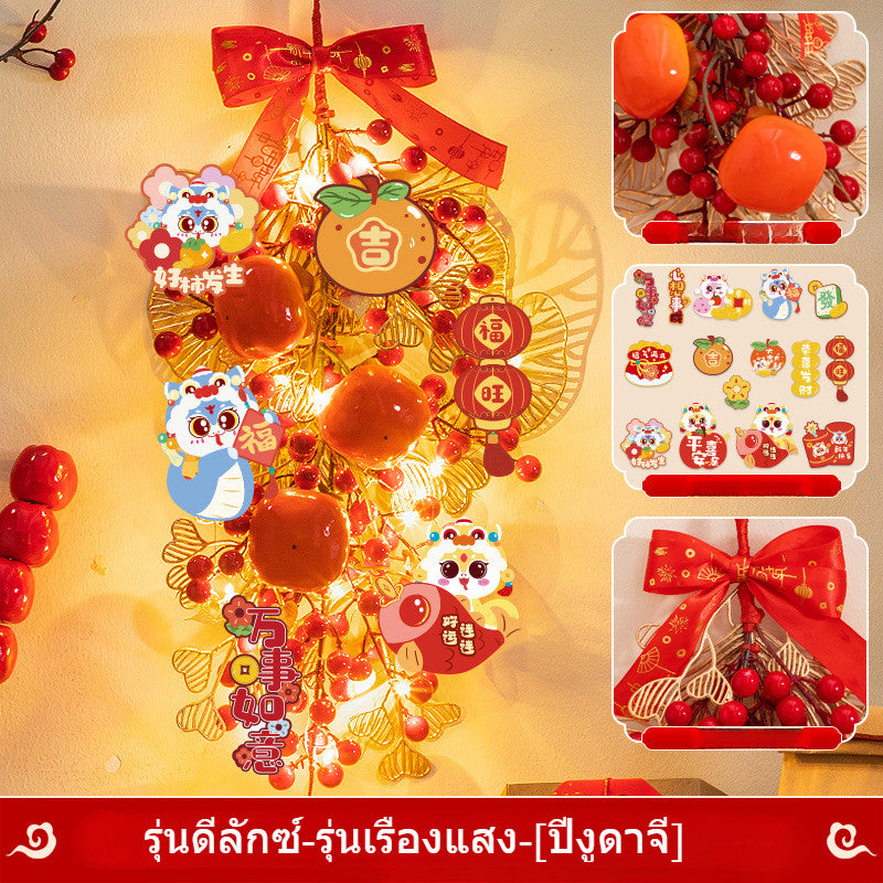 ปีงู2026 พวงมาลัยปีใหม่ โคมไฟเทศกาลฤดูใบไม้ผลิ LED ตกแต่งเทศกาลฤดูใบไม้ผลิ - 图片15