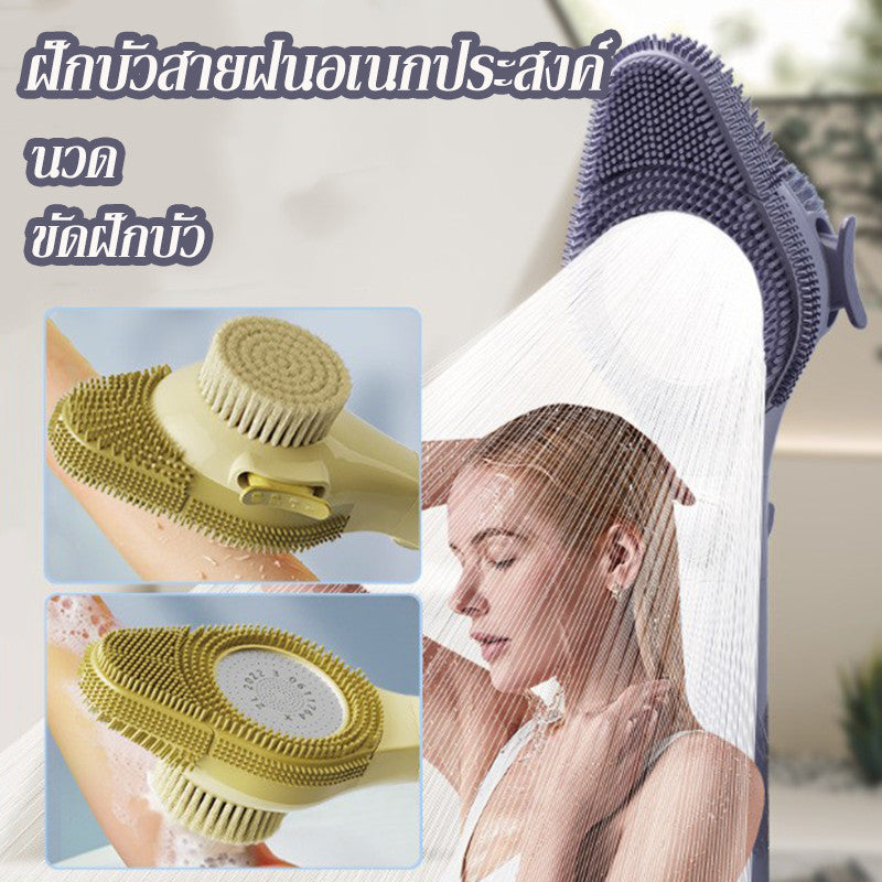 ฝักบัวมือถือ ฝักบัวแรงดันสูง ฝักบัวอเนกประสงค์พร้อมแปรงซิลิโคน - 图片1