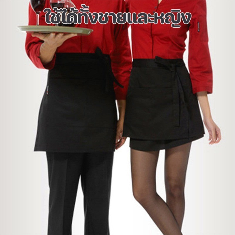 ผ้ากันเปื้อนแบบครึ่งเอว กันน้ำ ระบายอากาศได้ดี มีกระเป๋าคู่ - 图片3