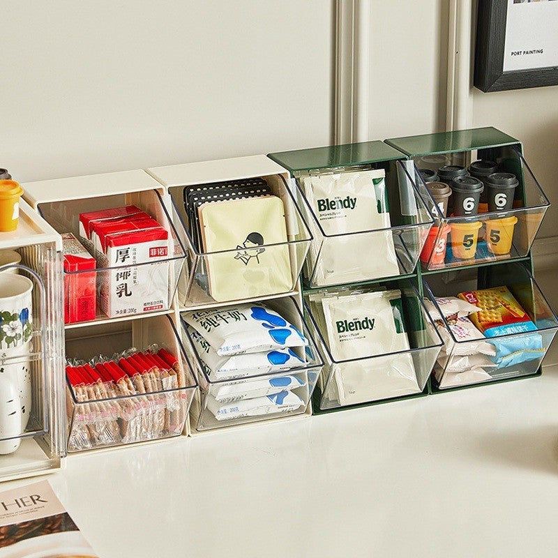 ที่วางถุงชาแบบสองชั้น ที่วางแคปซูลกาแฟ กล่องแสดงสินค้าอะคริลิก - 图片5