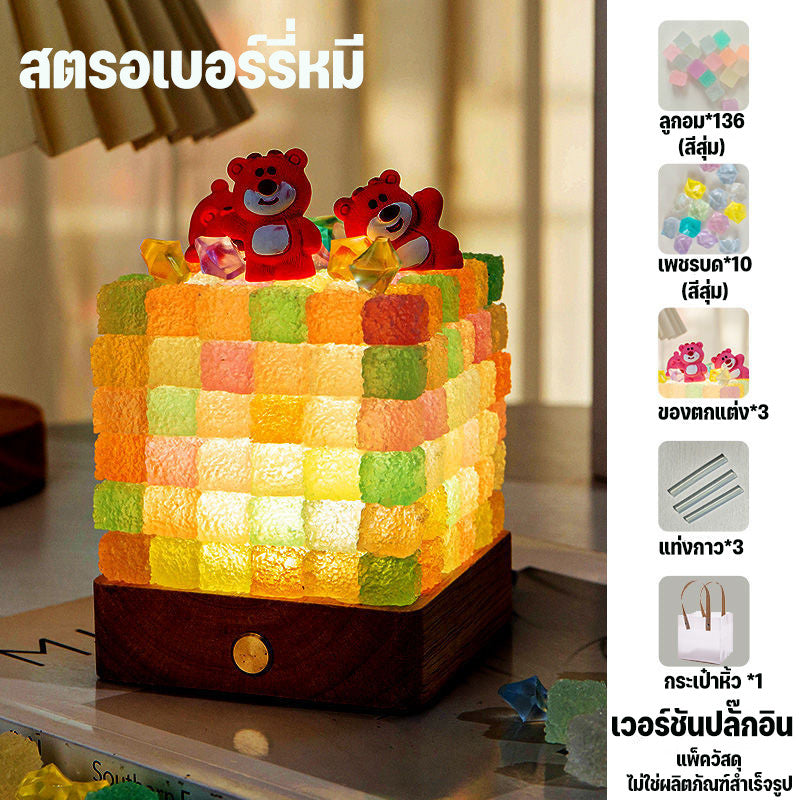 โคมไฟกลางคืน DIY จากลูกอม - 图片6